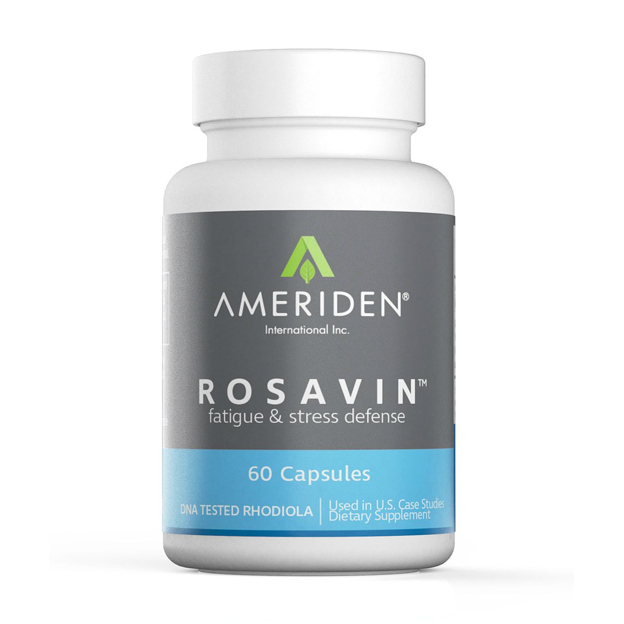 Ameriden Rosavin fatigue and stress defense supplement in 60 capsules, a natural vitamins and supplements product by Pasteur Pharmacy.