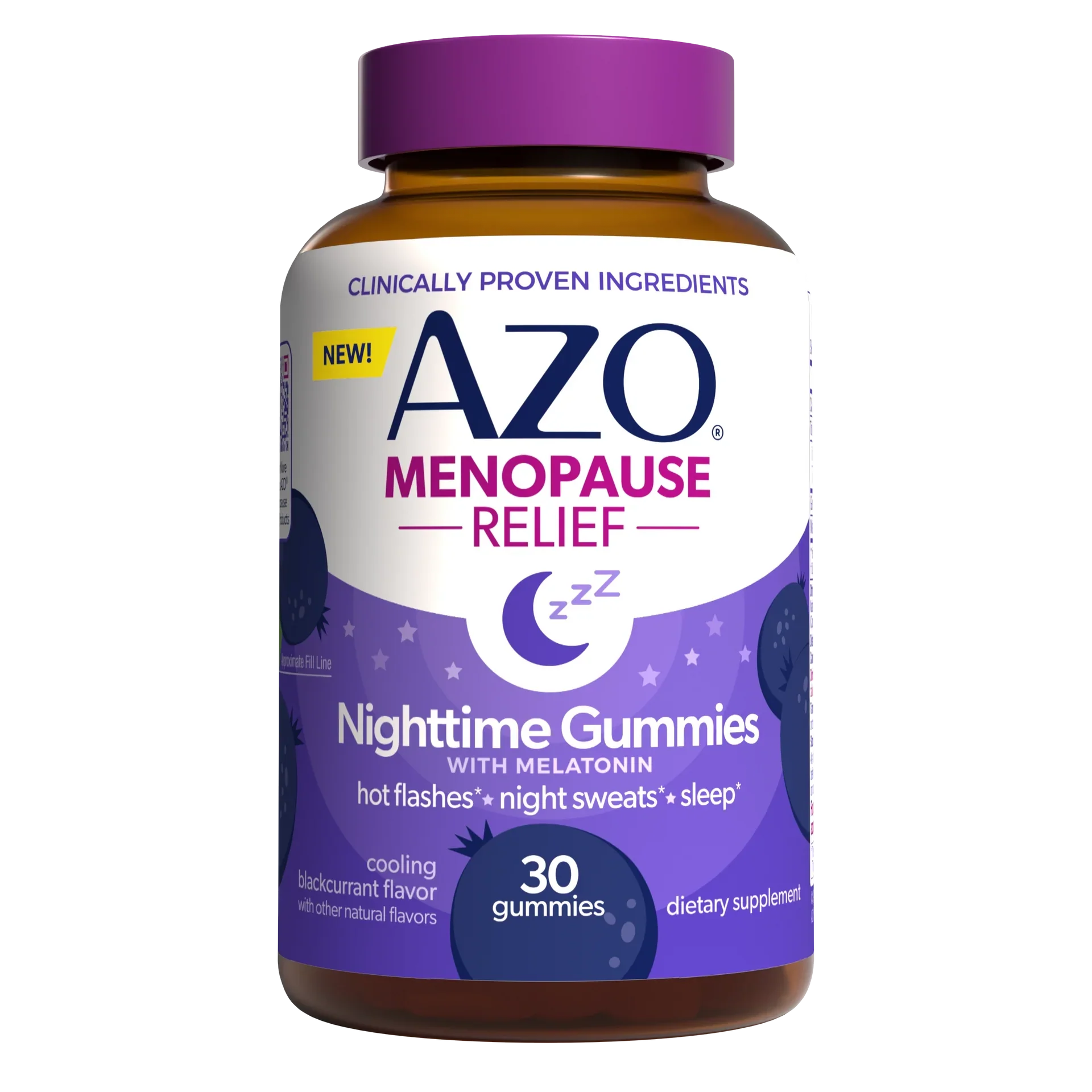 AZO Menopause Relief vitamins and supplements bottle from Pasteur Pharmacy, showing the product label and packaging.
