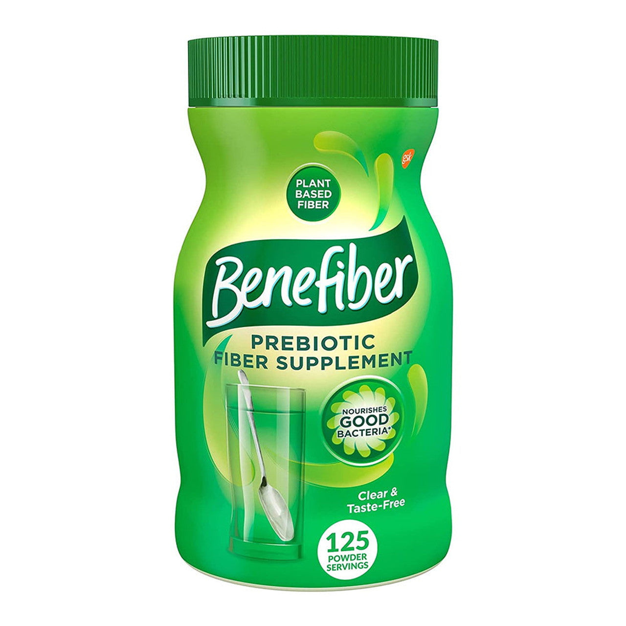 Benefiber Daily Prebiotic Fiber Supplement powder for digestive health in unflavored 17.6-ounce container, by Pasteur Pharmacy.