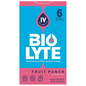 BIOLYTE Fruit Punch electrolyte supplement pack with 6 individual 0.63 oz bottles, vitamin and supplement product by Pasteur Pharmacy