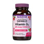 Bluebonnet Earth Sweet Vitamin D3 2000 IU raspberry-flavored chewable caplets, dietary supplement in a bottle.