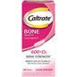Caltrate 600+D3 calcium and vitamin D supplement tablets in a bottle, providing 600mg of calcium and vitamin D for bone health.