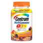 Chewy Centrum MultiGummies adult multivitamin gummies with assorted fruit flavors, containing vitamins D, B, and E.