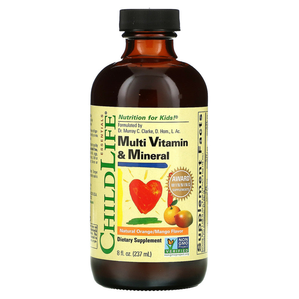 ChildLife Essentials children's multivitamins and minerals in 237 ml liquid supplement bottle from Pasteur Pharmacy.