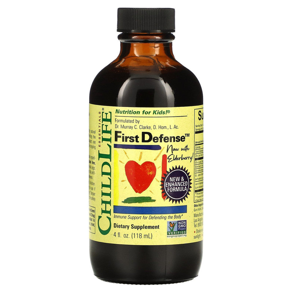ChildLife First Defense Immune Formula bottle, 4 fl oz, Vitamin & Supplement for children's immune support, by Pasteur Pharmacy