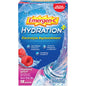Emergen-C Hydration Plus Raspberry Splash sports drink mix in a colorful packet, vitamin supplement for hydration and energy.