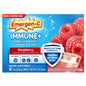 Emergen-C Immune Support Raspberry fizzy drink mix by Pasteur Pharmacy, 30 count box, vitamin supplement with raspberry flavor.