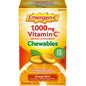Emergen-C Vitamin C chewable tablets in orange blast flavor, 1000mg, 40 count, from Pasteur Pharmacy, dietary supplement.