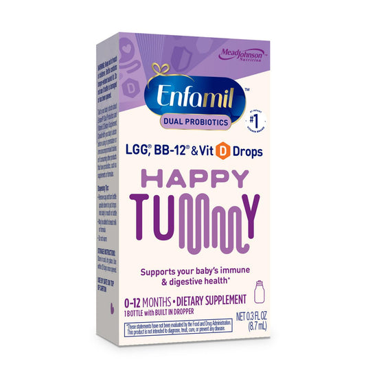 Enfamil Dual Probiotic Infant Daily Drops in 0.3 fl oz bottle, probiotic supplement for babies from Pasteur Pharmacy.