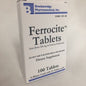 Ferrocite TB 324Mg vitamin supplement bottle from Pasteur Pharmacy, containing 100 tablets for iron deficiency support.