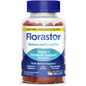 Pasteur Pharmacy Florastor Digestive and Metabolic Support Probiotic Gummies in Peach Lemonade flavor, 56 vegetarian gummies.