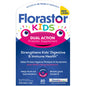 Florastor Kids Daily Probiotic supplement packets by Pasteur Pharmacy, 250 mg, in colorful packaging suitable for children.