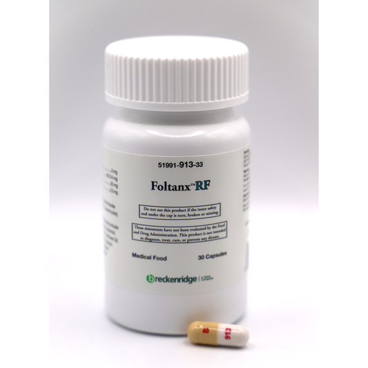 Foltanx RF medical food capsules for neuropathy by Pasteur Pharmacy, 30 capsules, dietary supplement for nerve health.