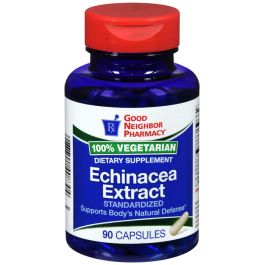 GNP Echinacea Extract Immune Support Capsules by Pasteur Pharmacy, 90-count bottle, dietary supplement for immune health