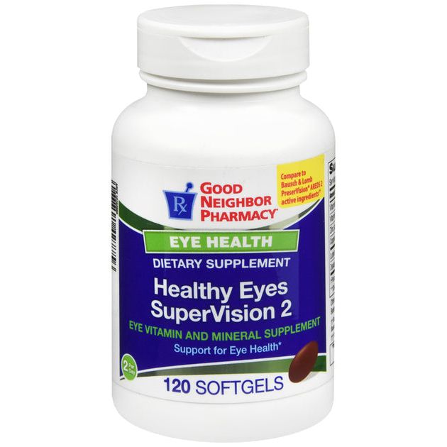 GNP Health Eye Supervision 2 softgels, dietary supplement for eye health, by Pasteur Pharmacy, 120 softgel bottle