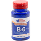 Bottle of Good Neighbor Pharmacy GNP Vitamin B-6 supplements in white packaging with label showing product details.