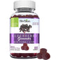 Herbion Naturals Elderberry Gummies with Vitamin C and Zinc, vitamin and supplement bottles with gummies and supplement facts label
