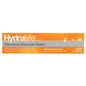 Hydralyte effervescent electrolyte tablets in natural orange flavor, supplement for hydration, by Pasteur Pharmacy.