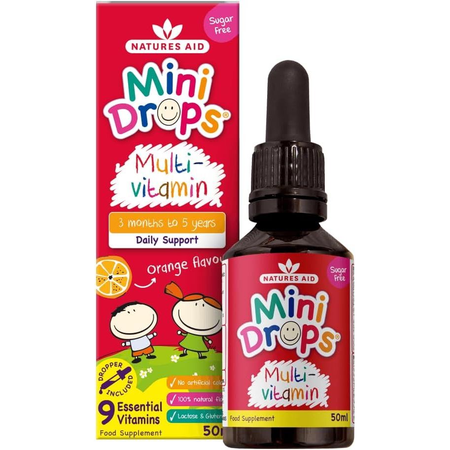 Infant multi vitamin liquid supplement in a 50ml bottle from Pasteur Pharmacy, suitable for babies' daily nutritional needs.