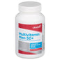 Leader Men's 50+ Multivitamin and Multimineral supplement bottle from Pasteur Pharmacy, featuring colorful label with vitamins and minerals.