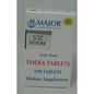 Major Thera multivitamin tablets from Pasteur Pharmacy, dietary supplement with essential vitamins in a clear bottle.