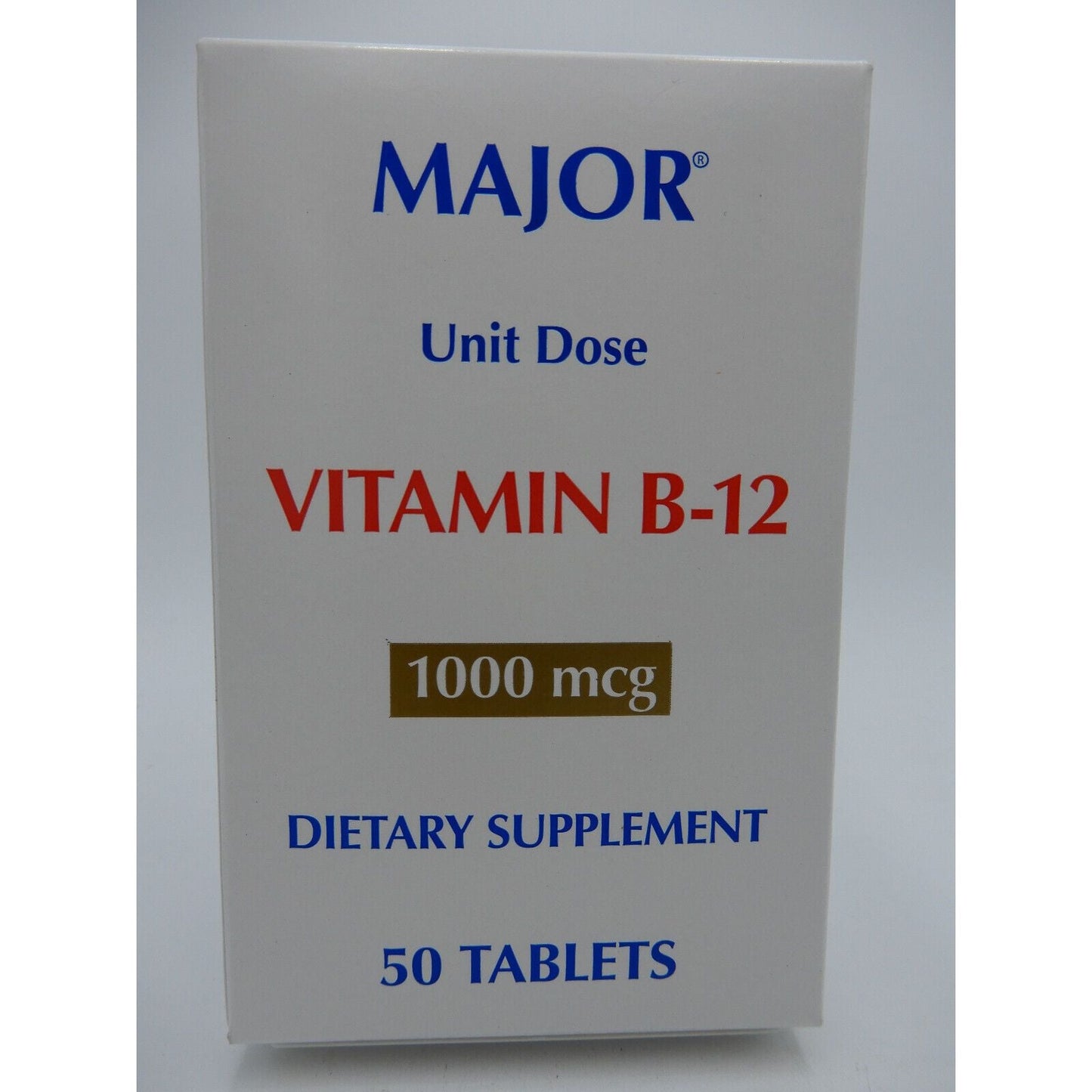 Pasteur Pharmacy Vitamin B-12 1000 mcg tablets, 50-unit dose supplement bottle showing the supplement packaging and tablets.