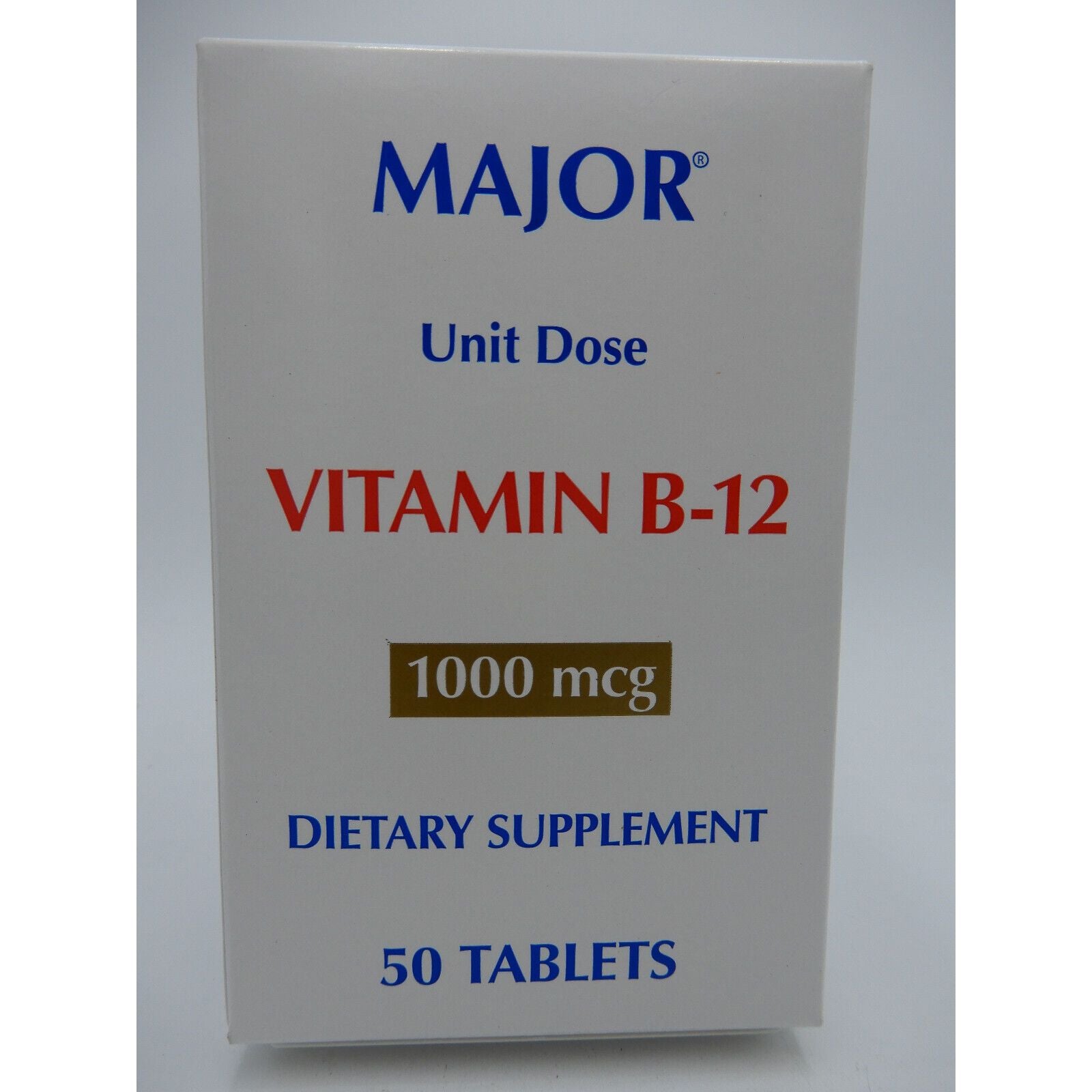 Pasteur Pharmacy Vitamin B-12 1000 mcg tablets, 50-unit dose supplement bottle showing the supplement packaging and tablets.