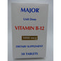 Pasteur Pharmacy Vitamin B-12 1000 mcg tablets, 50-unit dose supplement bottle showing the supplement packaging and tablets.