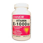 Yellow Major Vitamin E capsules 1000 IU from Pasteur Pharmacy, dietary supplement in soft gel form.