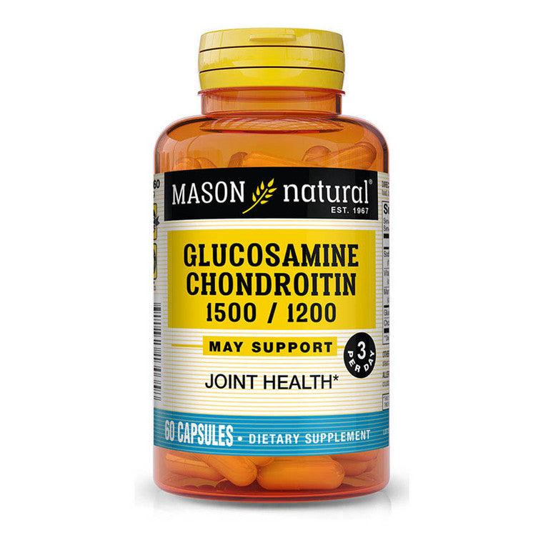 Mason Natural Joint Health vitamins with glucosamine and chondroitin, 60 capsules, dietary supplement for joint support