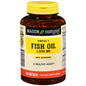 Mason Natural Omega 3 Fish Oil 1200 mg softgels in bottle, dietary supplement for heart health, vitamins and supplements.