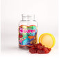 Strawberry-flavored Mr. Gummy Vitamins for children, Pasteur Pharmacy multivitamin gummies with colorful gummy bears in a jar.