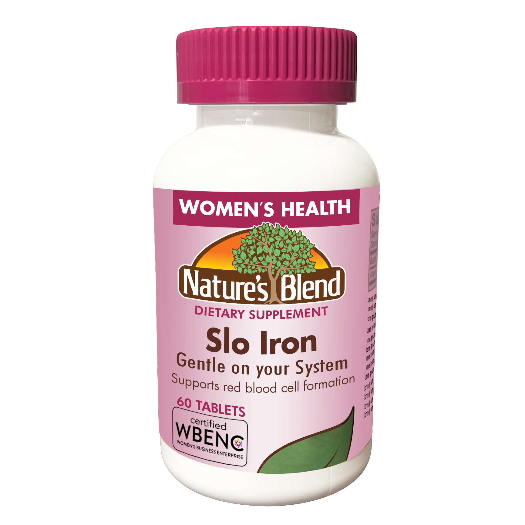 NAT B Slo Iron TB 60 women supplement bottle from Pasteur Pharmacy, featuring vitamins and supplements for women's health
