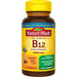 Nature Made Vitamin B-12 3000 mcg cherry sublingual lozenges, dietary supplement in orange bottles with cherry flavor
