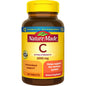 Nature Made Vitamin C Extra Strength 1000 Mg tablets, dietary supplement in blister pack, showing orange-flavored supplement tablets.