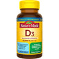Nature Made Vitamin D3 Maximum Strength softgels, 10,000 IU, dietary supplement in clear softgel capsules.