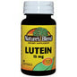 Nature's Blend Lutein 15 mg softgels, dietary supplement for eye health, in a bottle of 60 softgels.
