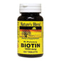 Nature's Blend S Hi-Potency Biotin Tablets 1000 mcg, vitamin supplement in blister pack, from Pasteur Pharmacy.