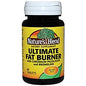 Bottle of Nature's Blend Ultimate Fat Burner metabolic support tablets from Pasteur Pharmacy, with 60 tablets in the supplement container.