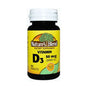 Bottle of Nature's Blend Vitamin D3 100 softgels in a supplement bottle, labeled with product name and dosage.