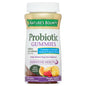Nature's Bounty probiotic gummies for digestive health with pineapple, raspberry, and orange flavors, from Pasteur Pharmacy.