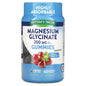 Nature's Truth Magnesium Glycinate gummies with 200mg, sour grape flavor, in a vitamins and supplements container.
