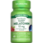 Nature's Truth Berry Flavor Melatonin sleep tablets in blister pack, fast dissolve vitamins and supplements for restful sleep