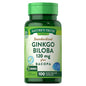 Nature's Truth Ginkgo Biloba Plus dietary supplement in quick-release capsules, 100-count bottle, dietary vitamins and herbal supplement