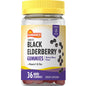 Black Elderberry Vegan Gummies from Nature's Truth Sundance vitamins with natural berry flavor, dietary supplement for immune support.