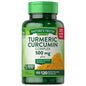 Nature's Truth Turmeric Curcumin Complex capsules with black pepper extract in quick-release form, 500 mg dietary supplement.