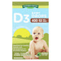 Nature's Truth Vitamin Baby Drops with 400 IU Vitamin D3 in 0.31 fl oz bottle, supplement for infants' health.