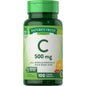 Nature's Truth Vitamin C 500 mg with bioflavonoids and wild rose hips coated caplets, dietary supplement for immune support.