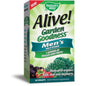 Nature's Way Alive Garden Goodness Men’s Multivitamin tablets, dietary supplement for daily wellness and nutritional support.