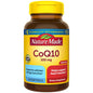 Bottle of NM CoQ10 Gc 100mg supplements by Pasteur Pharmacy, with 120 softgel capsules, featuring label details visible.